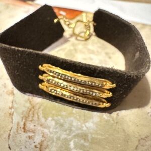 Sundance Gold and Black Bold Chain Bracelet